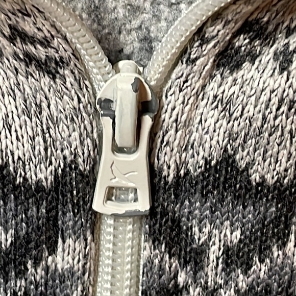 EDDIE bauer gray, zip up, teddy, fall/Winter jacket, size large, lightweight - Picture 8 of 10